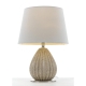 Orson Modern Table Desk Lamp Light Fabric Ceramic Cream