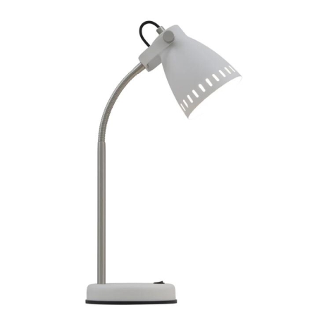Nova Contemporary Table Desk Lamp Light Metal White
