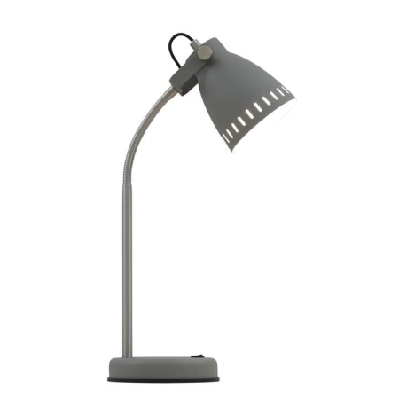 Nova Contemporary Table Desk Lamp Light Metal Grey