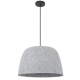Malin Modern Pendant Hanging Lamp Light Felt Metal Grey Matte