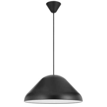 Hanami Modern Pendant Hanging Lamp Light Metal Plastic Black Satin