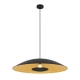 Daxia Industrial Pendant Hanging Lamp Light Metal Black Gold Foil Sand