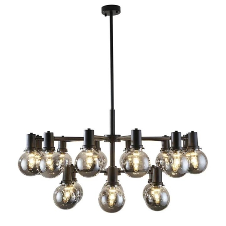 Escoda Modern Pendant Hanging Lamp Light Metal Black Smoke