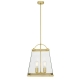 Colair Modern Pendant Hanging Lamp Light Glass Solid Brass Brass Clear Matte