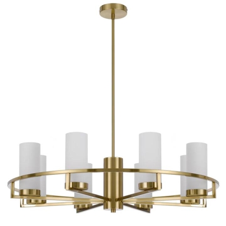 Eamon Modern Pendant Hanging Lamp Light Metal Glass Brass Opal Matt