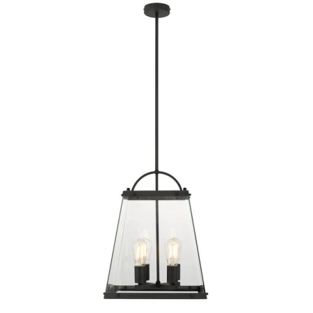 Colair Modern Pendant Hanging Lamp Light Glass Solid Brass Clear Black Matte