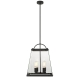 Colair Modern Pendant Hanging Lamp Light Glass Solid Brass Clear Black Matte
