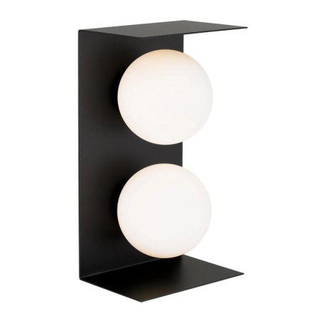 Olio Modern Wall Lamp Light Glass Metal Black Opal Matt