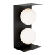 Olio Modern Wall Lamp Light Glass Metal Black Opal Matt
