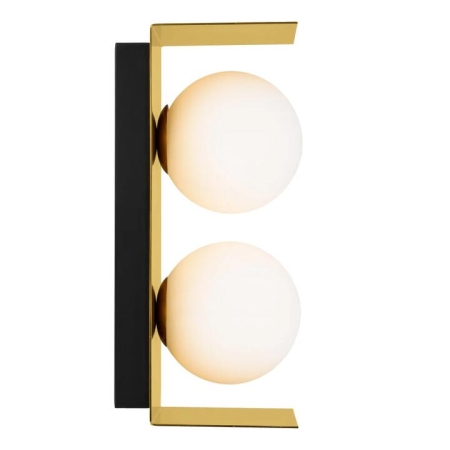 Olio Modern Wall Lamp Light Glass Metal Opal Matt Antique Gold