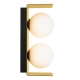 Olio Modern Wall Lamp Light Glass Metal Opal Matt Antique Gold