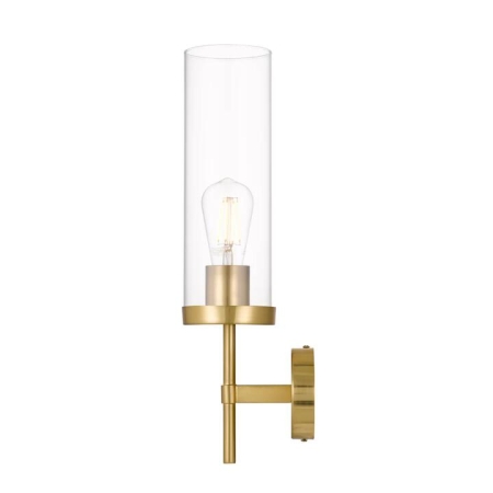 Garot Modern Wall Lamp Light Glass Metal Clear Antique Gold
