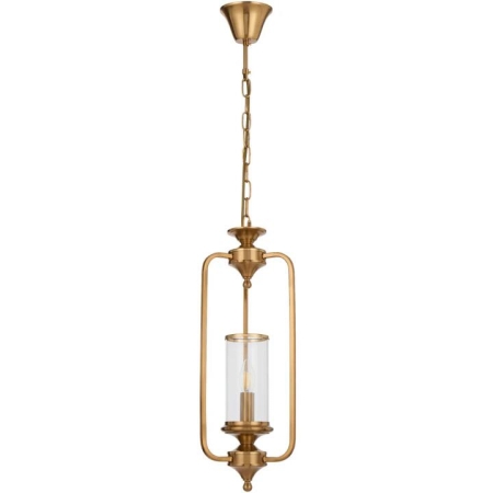 Velden Industrial Pendant Hanging Lamp Light Metal Glass Copper Clear Polished