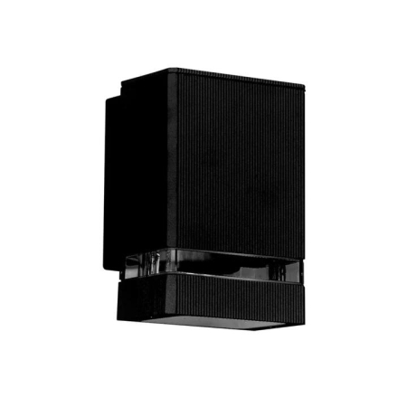 Roland Contemporary Wall Lamp Light Plastic Aluminium Clear Black