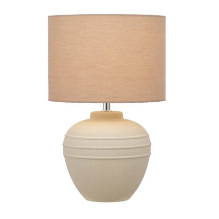 Sierra Modern Table Desk Lamp Light Fabric Ceramic Sand