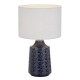 Fedon Modern Table Desk Lamp Light Ceramic Blue White Gloss