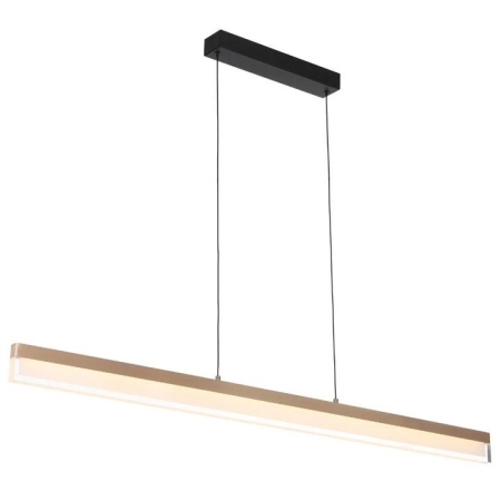 Salas Contemporary Pendant Hanging Lamp Light Aluminium Acrylic Coffee Gold Brushed