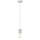 Lang Modern Pendant Hanging Lamp Light Metal White Satin