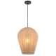 Birget Modern Pendant Hanging Lamp Light Fabric Metal Coffee