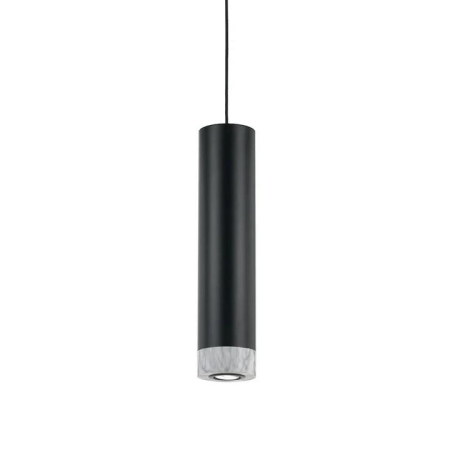 Dakota Contemporary Pendant Hanging Lamp Light Aluminium Black White Marble
