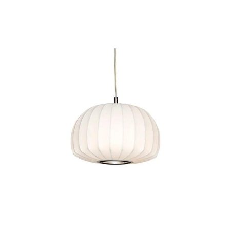 Coote Modern Pendant Hanging Lamp Light Fabric White