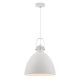 Fabrica Industrial Pendant Hanging Lamp Light Metal White