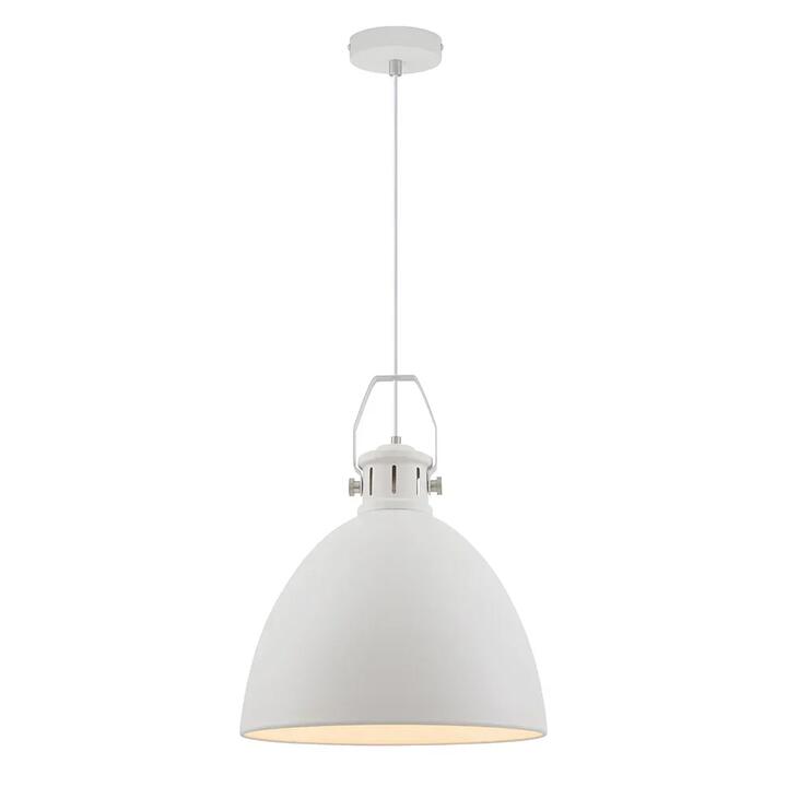 Fabrica Industrial Pendant Hanging Lamp Light Metal White