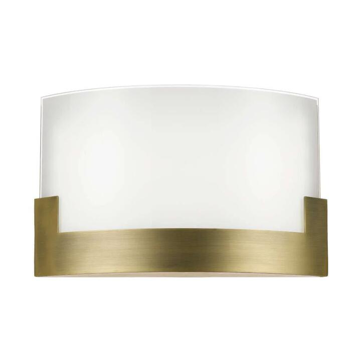 Solita Modern Wall Lamp Light Metal Glass Antique Brass Frost
