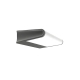 Zola Modern Wall Lamp Light Aluminium Frost Dark Grey