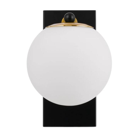 Marsten Modern Wall Lamp Light Metal Glass Black Opal Matt Antique Gold