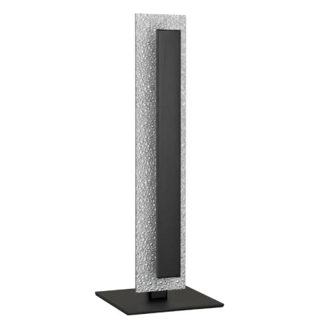 Serano Contemporary Table Desk Lamp Light Aluminium Acrylic Silver Black