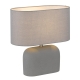 Reano Modern Table Desk Lamp Light Concrete Fabric Metal Grey