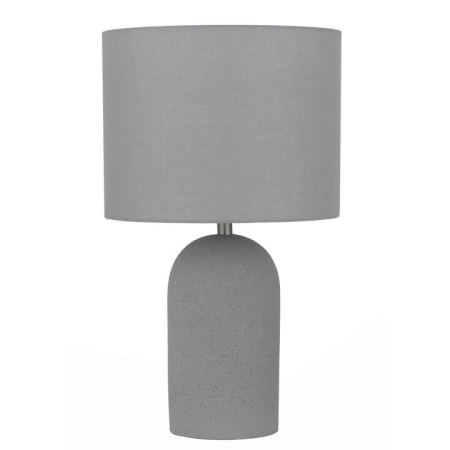 Fevik Industrial Table Desk Lamp Light Concrete Fabric Metal Grey
