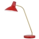 Farbon Contemporary Table Desk Lamp Light Metal Brass Matt Red