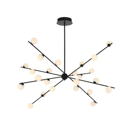 Captiva Contemporary Pendant Hanging Lamp Light Metal Glass Black Opal Matt Sand