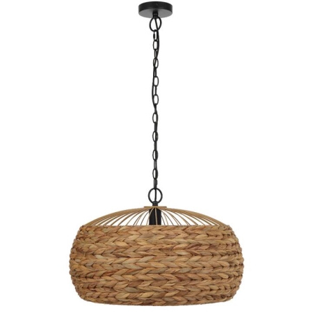 Antera Modern Pendant Hanging Lamp Light Metal Water Hyacinth Natural Natural
