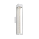 Hollis Modern Wall Lamp Light Aluminium Glass White Sand