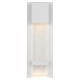 Estrada Modern Wall Lamp Light Aluminium Glass White Sand