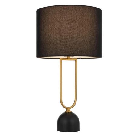 Erden Modern Table Desk Lamp Light Metal Fabric Black
