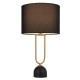 Erden Modern Table Desk Lamp Light Metal Fabric Black