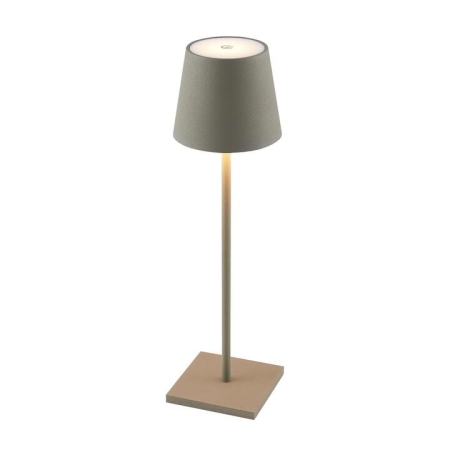 Clio Modern Table Desk Lamp Light Metal Grey Sand