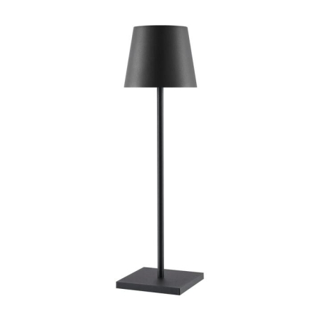 Clio Modern Table Desk Lamp Light Metal Black Sand