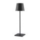 Clio Modern Table Desk Lamp Light Metal Black Sand