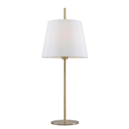 Dior Modern Table Desk Lamp Light Metal Antique Brass White