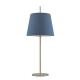 Dior Modern Table Desk Lamp Light Metal Antique Brass Blue