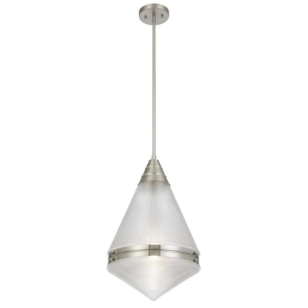 Harnon Modern Pendant Hanging Lamp Light Metal Glass Nickel Matte