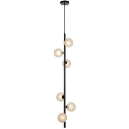 Elson Modern Pendant Hanging Lamp Light Metal Glass Black Frost Matte