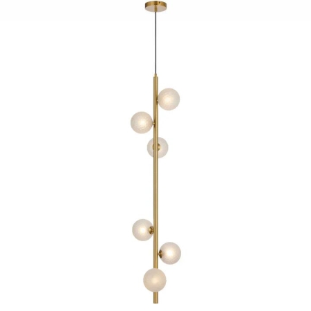 Elson Modern Pendant Hanging Lamp Light Metal Glass Antique Gold Frost Polished