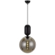 Kade Modern Pendant Hanging Lamp Light Glass Metal Black Smoke