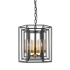 Lane Modern Pendant Hanging Lamp Light Glass Metal Antique Brass Black Amber